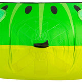 HO Sports Kiwi Inflatable Tube - Green inflatable tube with black dots and yellow handles.