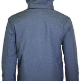 Turbine Beacon Insulated Jacket - A dark gray jacket with a hood, featuring reflective strips on the sleeves and chest area.