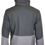 Turbine Beacon Insulated Jacket 2021-2022 - A dark gray jacket with a hood, featuring a zippered chest pocket and two side pockets.