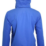 Turbine Boot Pack Insulated Jacket 2023 - A royal blue jacket with a hood, featuring two zippered pockets on the front and a small pocket on the left sleeve.