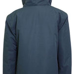 Turbine Boys Method Insulated Jacket 2024 - A dark gray insulated jacket with a hood, featuring a zippered front and two side pockets.