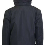 Turbine Boys Method Insulated Jacket 2024 - A black insulated jacket with a hood, featuring reflective trim on the sleeves and chest.