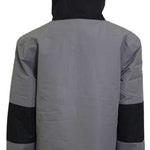 Turbine Boys Ripper Insulated Anorak Jacket 2024 - A grey jacket with black stripes on the sleeves and a hood.