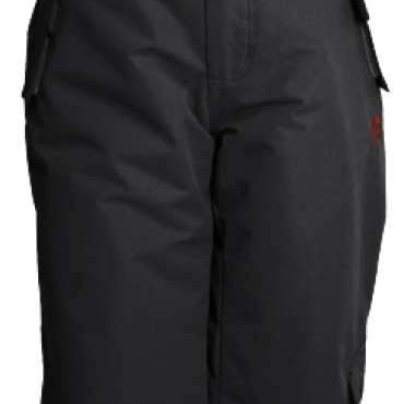 Turbine Boys Rodeo Insulated Pant 2022 - Black snow pants with adjustable straps and a zippered pocket on the side.