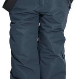 Turbine Boys Rodeo Insulated Pants 2024 - Dark gray snow pants with black suspenders and a white button on the waistband.