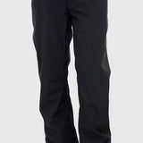 Turbine E2F Shell Pant 2021 - Black snow pants with a silver snap button on the waistband.