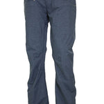 Turbine E2F Shell Pant 2021 - A pair of dark gray snow pants with a subtle pattern and silver hardware on the pockets.