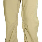 Turbine E2F Shell Pant 2023 - Beige snow pants with a black logo on the left leg and silver hardware.