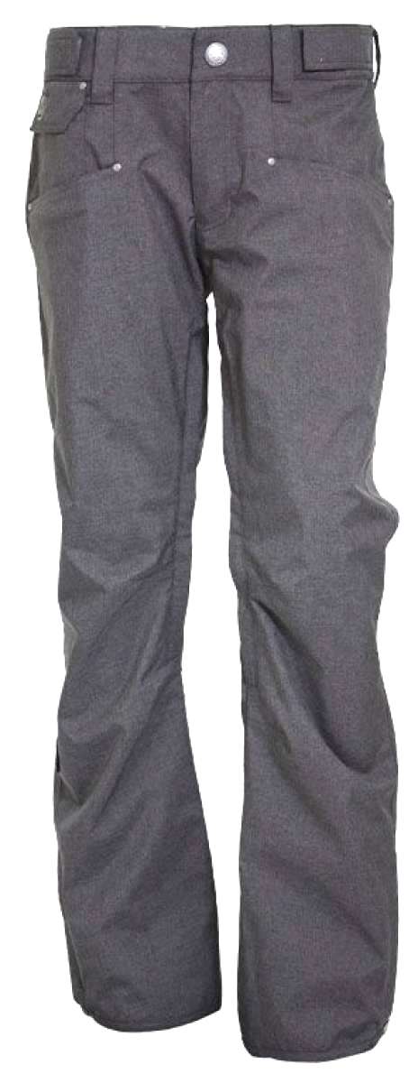 Turbine E2F Shell Pants 2024 - Dark gray pants with a subtle grid pattern on the upper thigh area.
