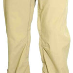 Turbine E2F Shell Pants 2024 - Beige pants with a gray logo on the left thigh and silver hardware.