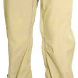 Turbine E2F Shell Pants 2024 - Beige pants with a gray logo on the left thigh and silver hardware.