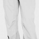 Turbine E2F Shell Pants 2024 - A pair of white snow pants with a belt and two zippered pockets on the side.