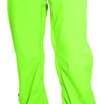 Turbine E2F Shell Pants 2024 - Bright green pants with a gray logo on the left thigh and silver hardware.