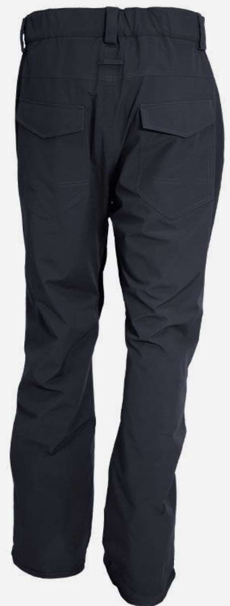 Turbine Ebo Shell Pant 2022 - Black pants with a subtle grid pattern on the upper thigh area.