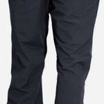 Turbine Ebo Shell Pant 2022 - Black pants with a subtle grid pattern on the upper thigh area.