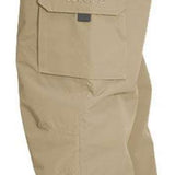 Turbine FDGB Shell Pant 2022 - Beige pants with a zippered pocket on the thigh and a logo patch on the upper leg.
