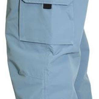 Turbine FDGB Shell Pant 2022 - Light gray pants with a red logo on the upper left pocket.