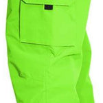 Turbine FDGB Shell Pant 2022 - Bright green pants with a red logo on the upper left pocket.