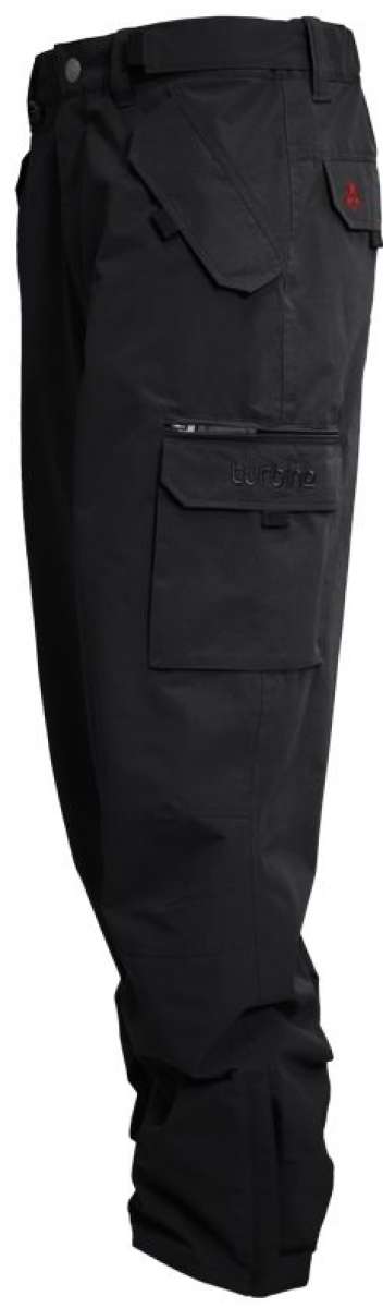 Turbine FDGB Shell Pant 2022 - Black pants with a red logo on the back pocket.