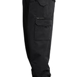 Turbine FDGB Shell Pant 2021 - Black pants with a zippered pocket on the thigh and a red logo on the back pocket.