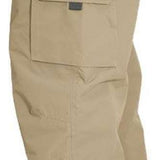 Turbine FDGB Shell Pants 2024 - Beige pants with a zippered pocket on the thigh and adjustable Velcro straps at the waist.