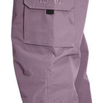 Turbine FDGB Shell Pants 2024 - A pair of gray pants with a red logo on the upper left pocket.