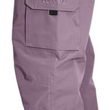 Turbine FDGB Shell Pants 2024 - A pair of gray pants with a red logo on the upper left pocket.