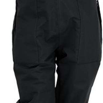 Turbine Girls Insulated Bib 2023 - Black bib overalls with a white logo on the front pocket.