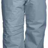 Turbine Girls Juneau Insulated Pants 2024 - Light blue snow pants with a zippered pocket on the right thigh and a black logo patch on the left hip.