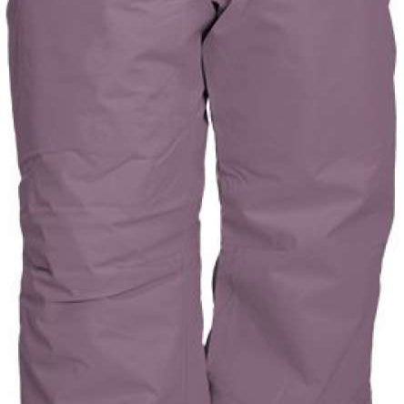 Turbine Girls Juneau Insulated Pants 2024 - A pair of insulated pants with a solid black color and silver zippers on the side pockets.