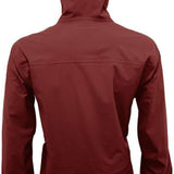 Turbine Guardian 3-Layer Jacket - A dark brown jacket with a hood, featuring a zippered front and two side pockets.