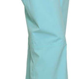 Turbine Women's Aura II Shell Pant 2023 - Light blue shell pant with zippered pockets and adjustable waistband.