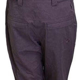 Turbine Ladies Longtrail Bib Pants 2024 - Dark-colored bib pants with a subtle pattern of thin stripes, featuring adjustable straps and belt loops.