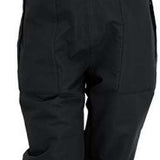 Turbine Ladies Longtrail Bib Pants 2024 - Black bib pants with white logo on left thigh and adjustable straps at shoulders.