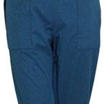 Turbine Ladies Longtrail Bib Pants 2024 - A pair of dark blue bib pants with a black logo on the left leg and adjustable straps at the shoulders.