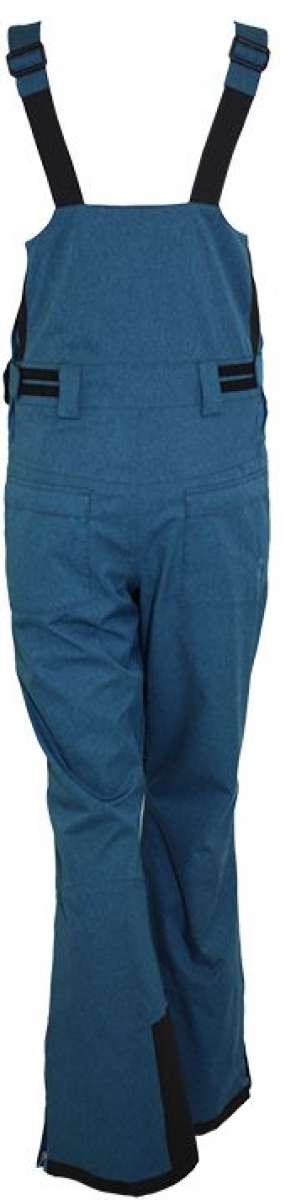 Turbine Ladies Longtrail Bib Pants - Pair of women's bib pants in a light blue color with black trim and adjustable straps.
