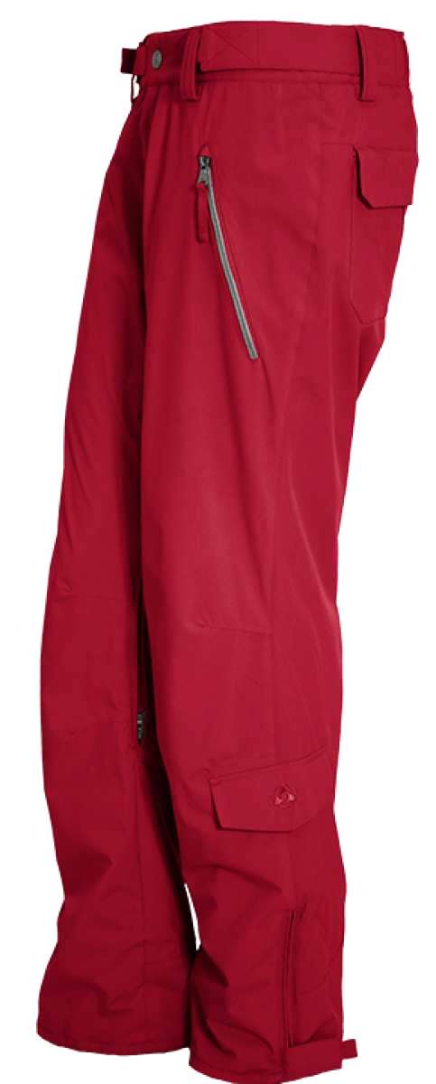 Turbine Women's Siren Shell Pant - Black pants with a subtle white stripe down the side and silver zippers on the pockets.