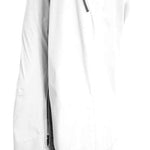 Turbine Women's Siren Shell Pant 2023 - White snow pants with a zippered pocket on the right thigh and adjustable Velcro straps at the waist.