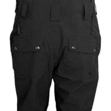 Turbine Mission II Bib Pants 2024 - Black bib pants with adjustable straps and multiple pockets on the sides.