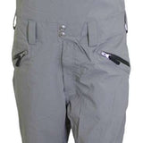 Turbine Mission II Bib Pants 2024 - Gray bib pants with black buckles and adjustable straps on the sides.