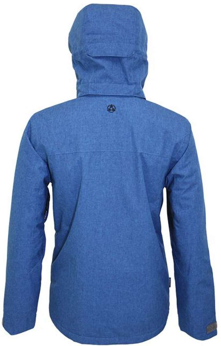 Turbine Ninja Insulated Jacket 2023 - A blue jacket with a hood, featuring a small black logo on the upper back.