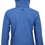 Turbine Ninja Insulated Jacket 2023 - A blue jacket with a hood, featuring a small black logo on the upper back.