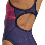 TYR Women's Diamondfit Infrared Swimsuit - A women's swimsuit with a pink and black pattern, featuring infrared technology for temperature regulation.