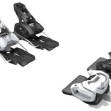 Tyrolia Attack 14 Ski Bindings 2024 - Black bindings with silver hardware and white lettering on a light gray background.