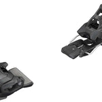 Tyrolia Attack 14 Ski Bindings 2024 - Black bindings with silver hardware and a clear plastic window on top.