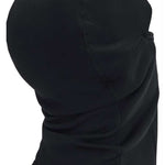 Under Armour Coldgear Balaclava - Black balaclava with a black drawstring at the neck and reflective logo on the left side of the forehead.