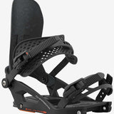 Union Charger Pro Splitboard Binding 2024 - Black splitboard binding with silver screws and black straps.