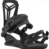 Union Flite Pro Snowboard Binding 2024 - Black snowboard bindings with a sleek, modern design and silver buckles.