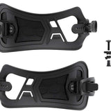 Union Forma Lab Ankle Strap Kit 2024 - Black straps with silver buckles and a black plastic ankle strap buckle.