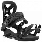 Union Junior Cadet Snowboard Binding 2024 - Black snowboard bindings with white lettering and logo on straps.